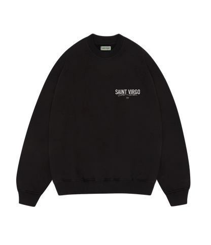 Saint Virgo Athlete Sweatshirt, designed for the modern athlete, offering contemporary sportswear with a focus on athletic essentialism. This ready-to-wear luxury sportswear piece is perfect for those redefining sportswear with style and performance.