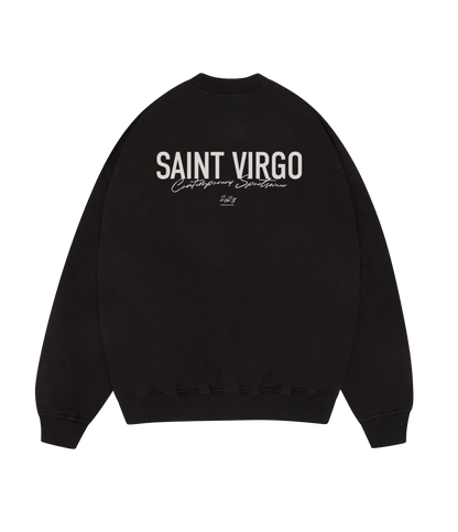 Saint Virgo Athlete Sweatshirt, designed for the modern athlete, offering contemporary sportswear with a focus on athletic essentialism. This ready-to-wear luxury sportswear piece is perfect for those redefining sportswear with style and performance.