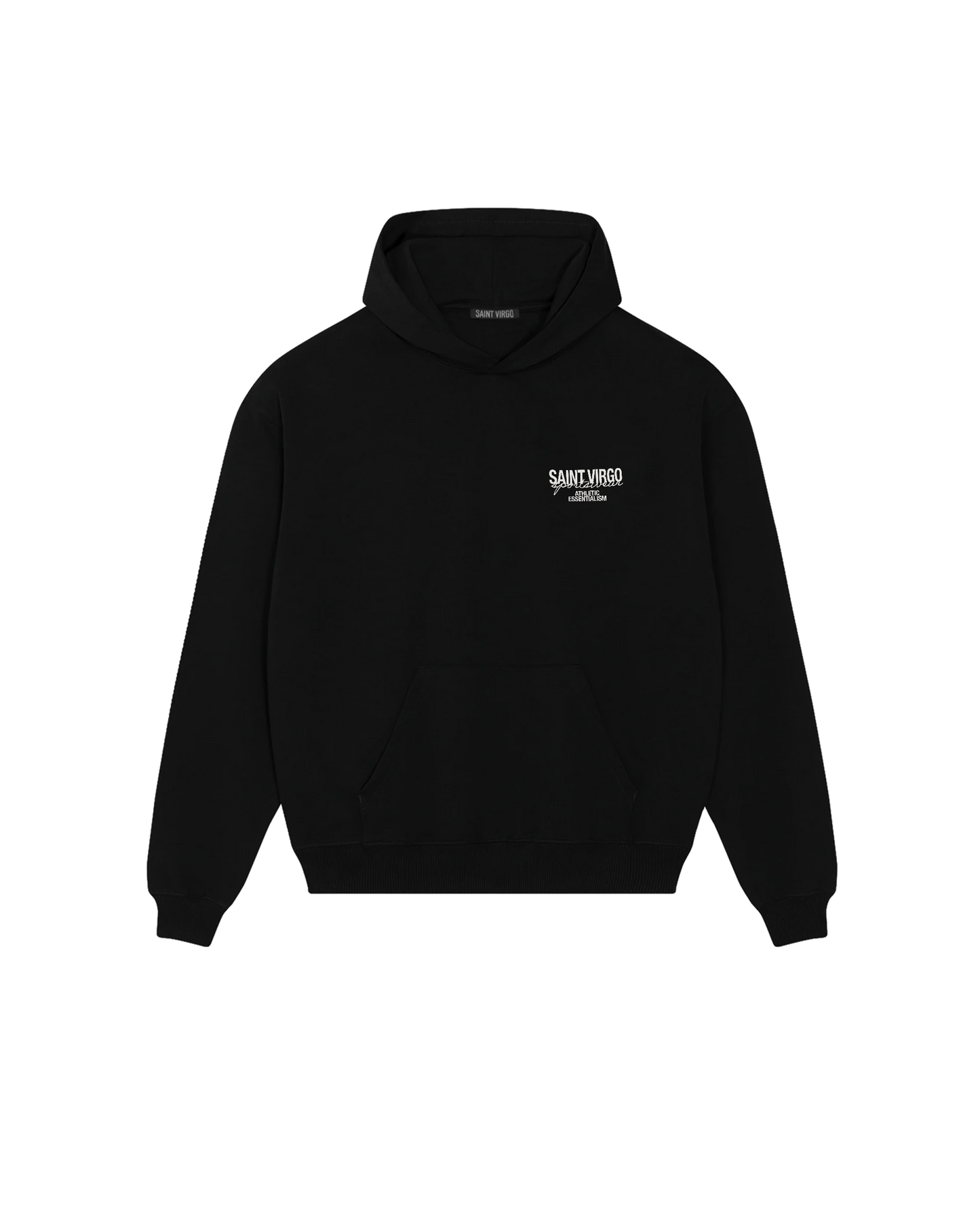 ATHLETIC ESSENTIALISM | Black Hoodie