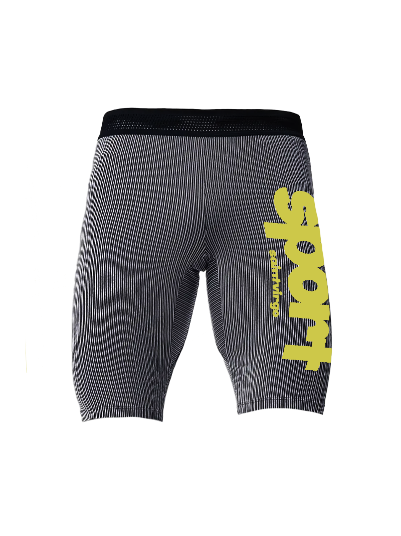 RUN HALF TIGHTS | Black/White Yellow