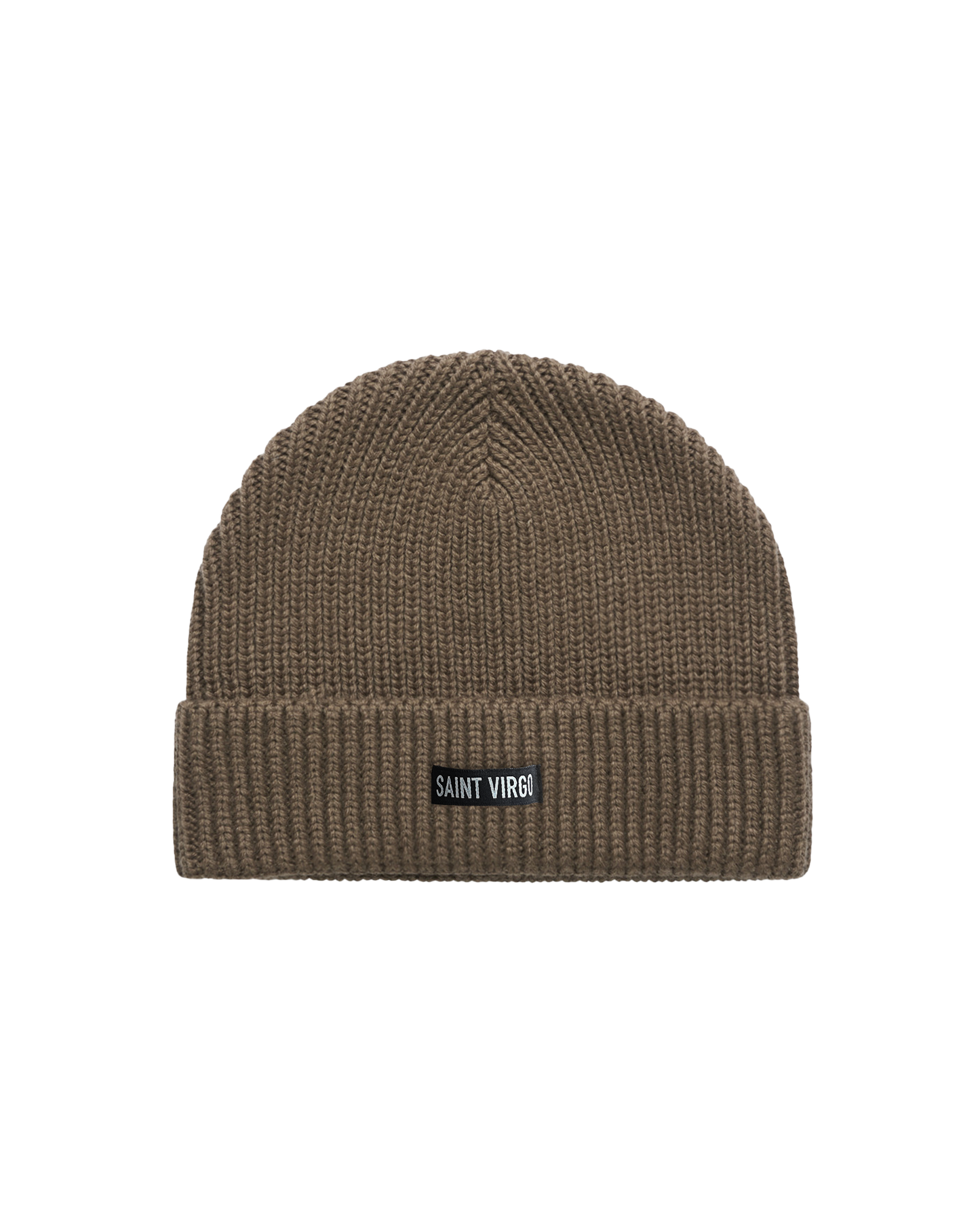 ESSENTIAL | Brown Ribbed Beanie