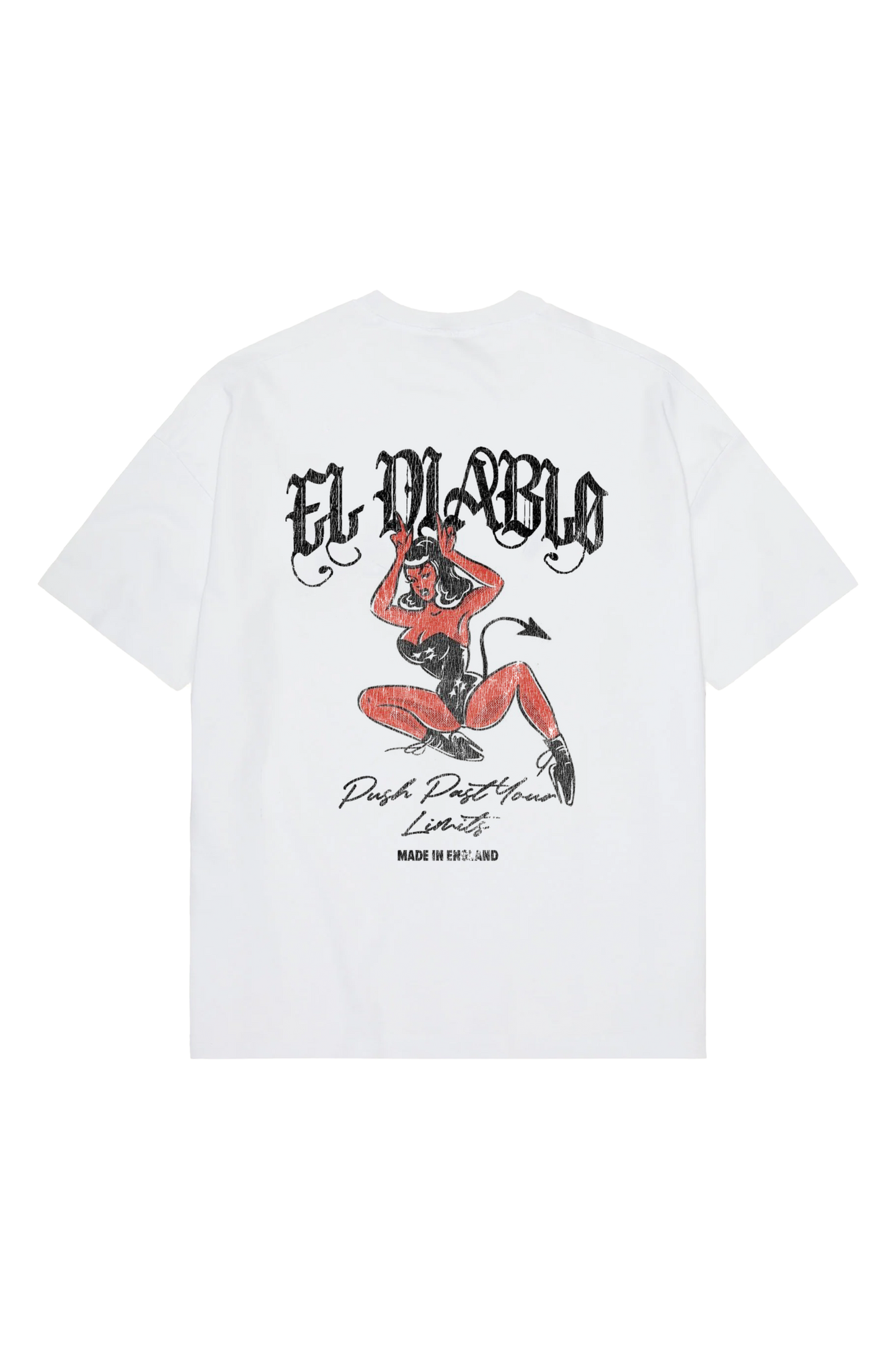 EL DIABLO | Washed White T-Shirt