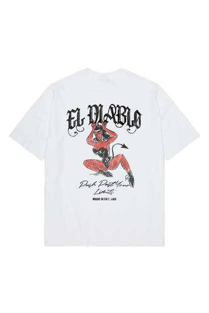 EL DIABLO | Washed White T-Shirt