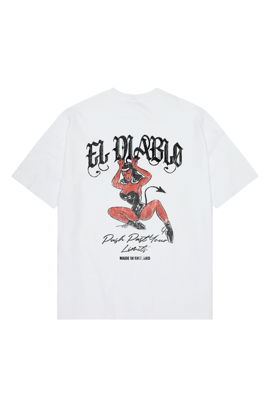 EL DIABLO | Washed White T-Shirt