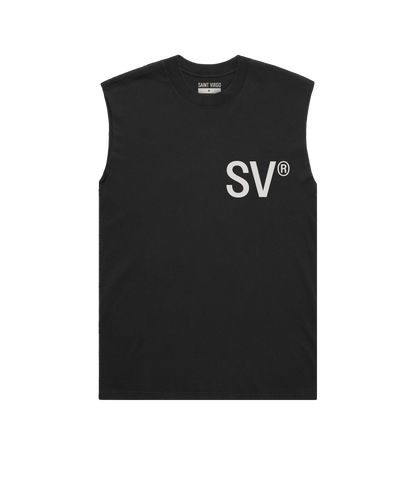 SAINT VIRGO | Faded Black Cut Off Tank