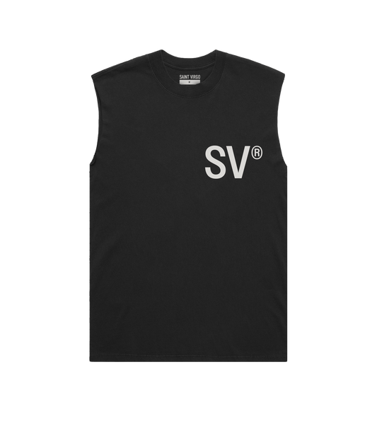 SAINT VIRGO | Faded Black Vest