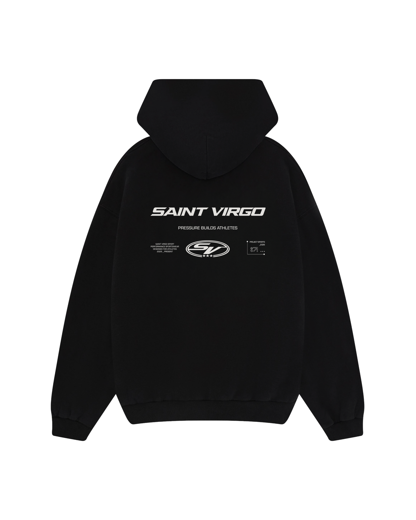 PRESSURE BUILDS ATHLETES | Black Hoodie