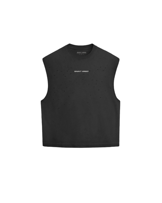 PRESSURE BUILDS ATHLETES | Vintage Black Cut Off