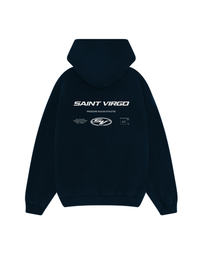 PRESSURE BUILDS ATHLETES | Navy Hoodie