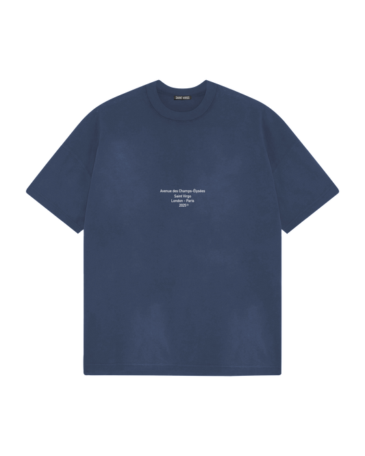 LDN - PARIS | Distressed Blue T-Shirt