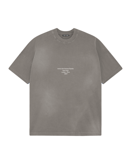 LDN - PARIS | Distressed Grey T-Shirt