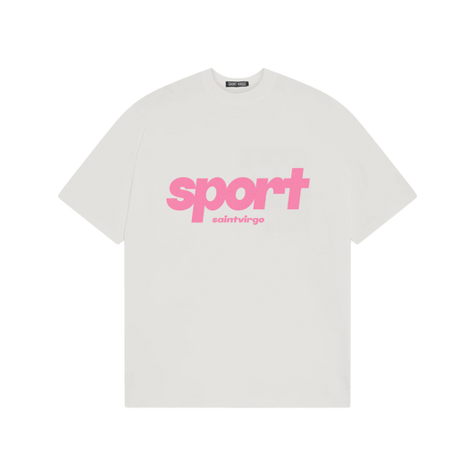 SPORT | Vintage White/Pink T-Shirt