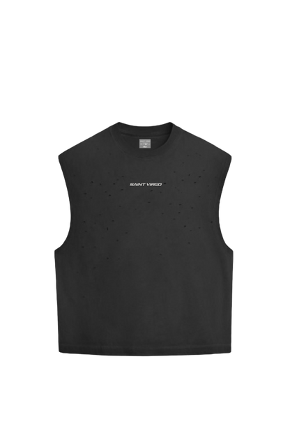 PRESSURE BUILDS ATHLETES | Vintage Black Cut Off