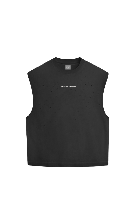 PRESSURE BUILDS ATHLETES | Vintage Black Cut Off