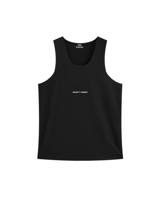 PRESSURE BUILDS ATHLETES | Black Running Vest