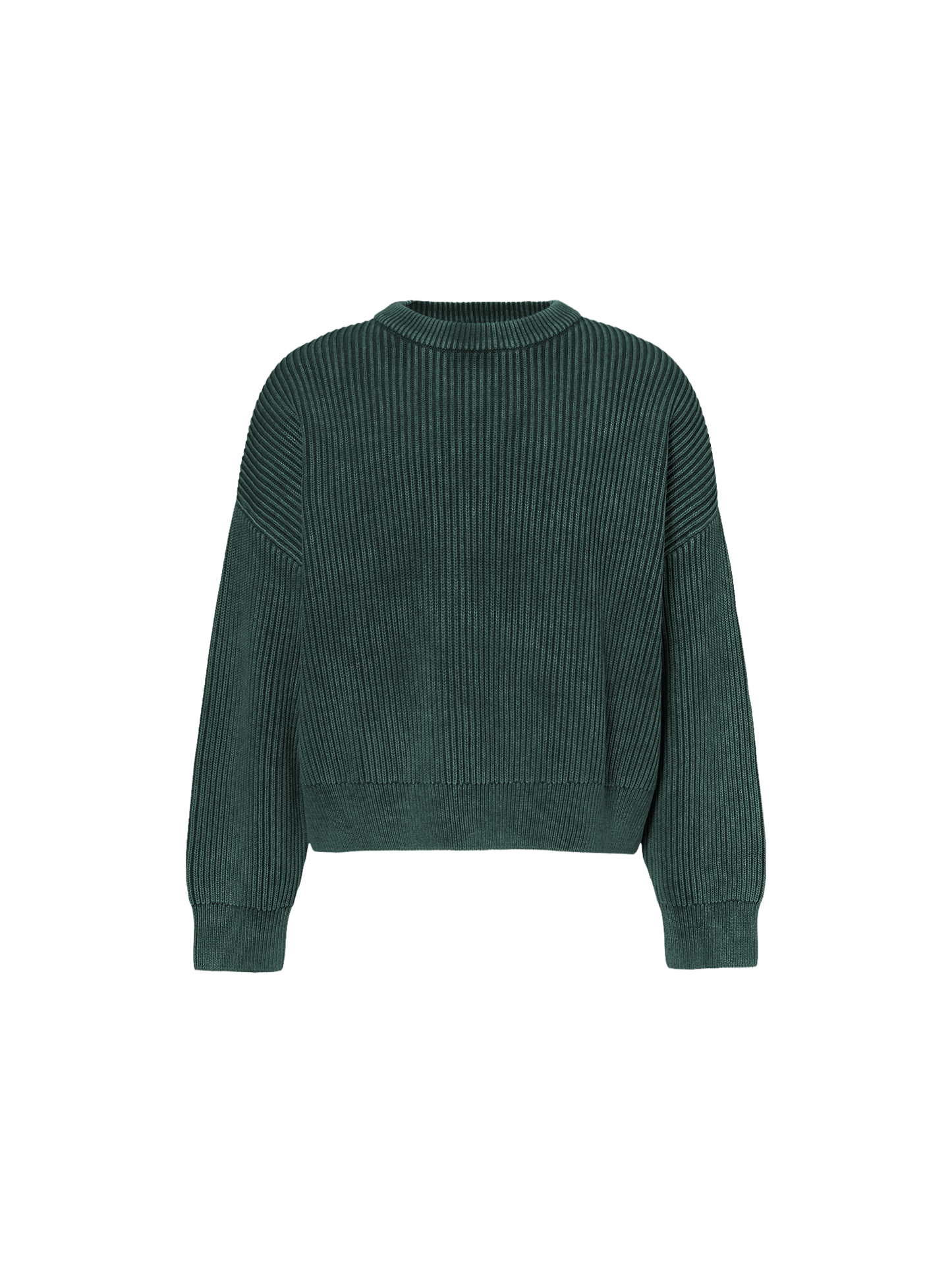 SAINT VIRGO | Acid Washed Race Green Knit Jumper