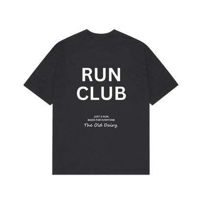 RUN CLUB | Washed Black T-Shirt