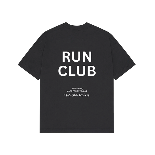 RUN CLUB | Washed Black T-Shirt