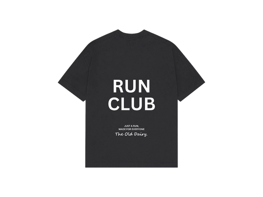 RUN CLUB | Faded Black T-Shirt
