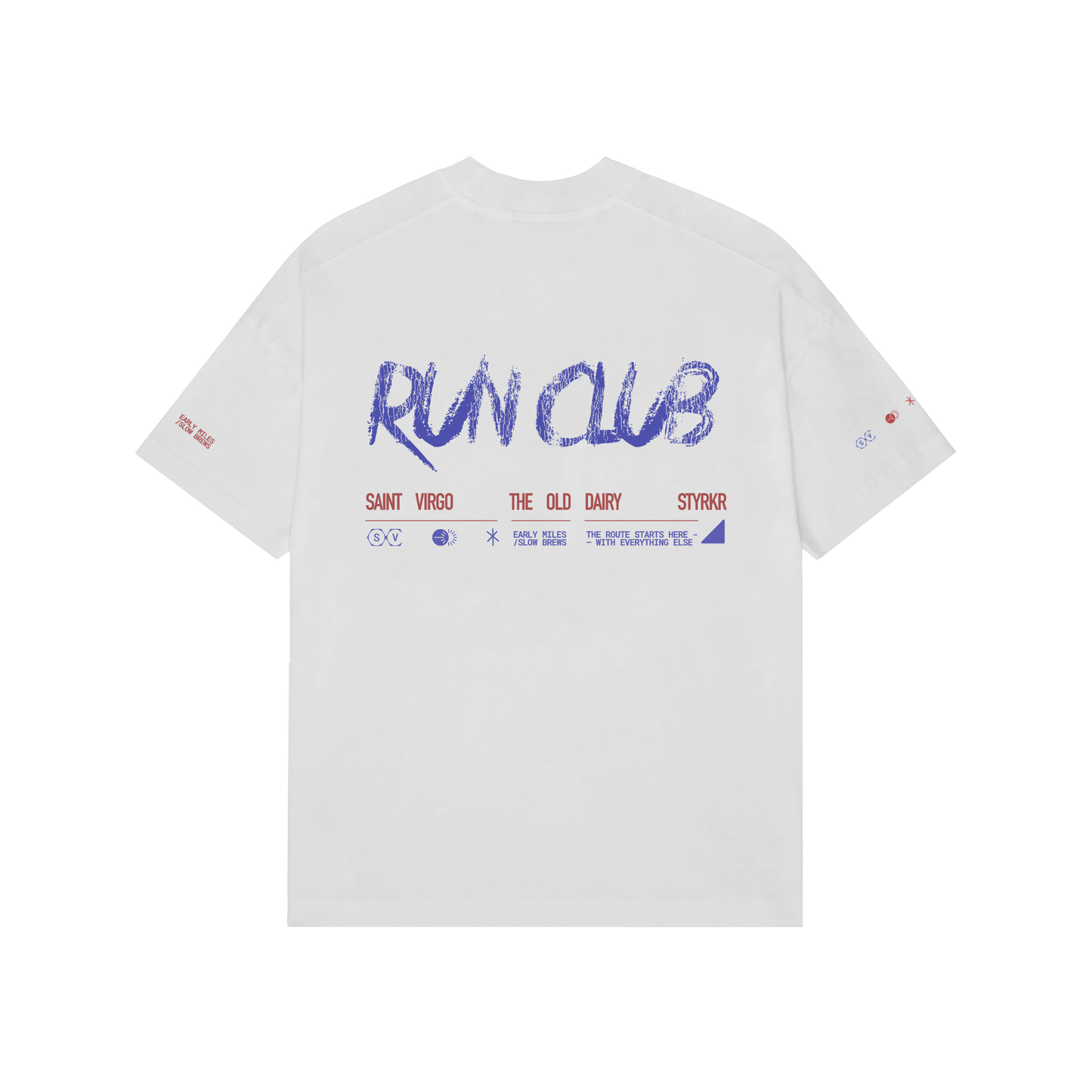 RUN CLUB | Washed White T-Shirt
