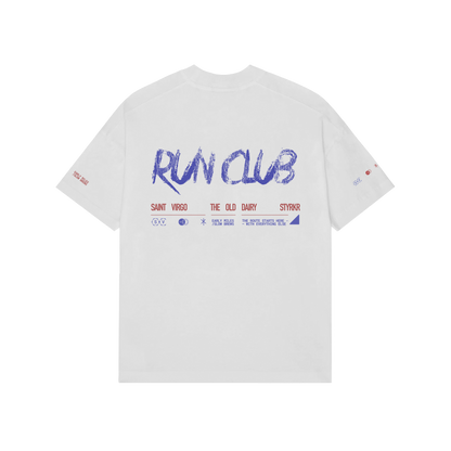 RUN CLUB | Washed White T-Shirt