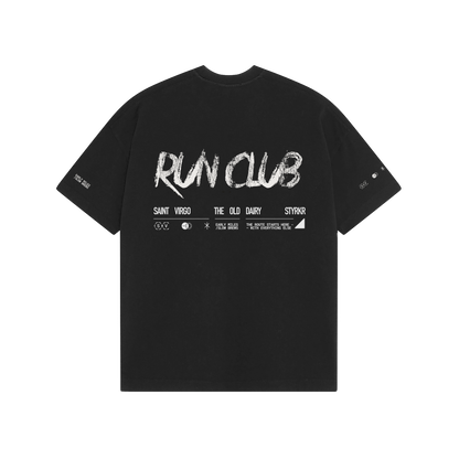 RUN CLUB | Washed Black T-Shirt