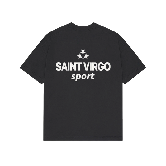 SPORT STAR | Faded Black T-Shirt