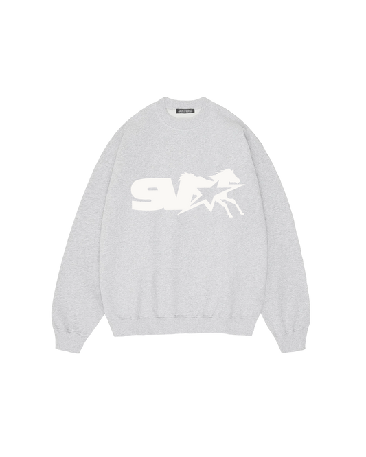 SV HORSERACE | Heather Grey Sweatshirt Heavy