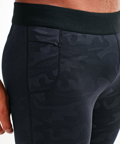RUNNING LEGGINGS | Black Camo